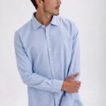 CAMISA BERTHOLD - celeste - s