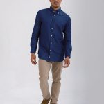 CAMISA BENNO - azul - s