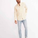 CAMISA REGULAR ALBERTO - amarillo - s