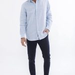 CAMISA DAG - celeste - s