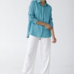 CAMISA LINO REGINE - verde - m