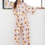 PANTALON DIMA - s - lila-flores