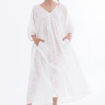 VESTIDO BRODERIE EZRA - blanco - unico