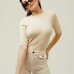 BLUSA FILIPPA - beige - s