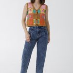 CHALECO CROCHET AMALIA - s - toffee