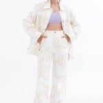 CAMPERA ADANNA - off-white-leaves - s