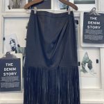 FALDA EFECTO PIEL INAY - negro - s