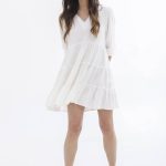 VESTIDO BESSIE - blanco - l