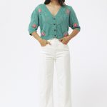 CARDIGAN TEJIDO AMERI - verde - s