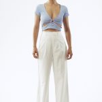 CROP TSHIRT BRENDA - celeste - s