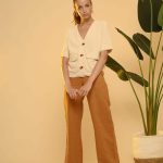 BLUSA M/C DAPHNEE - beige - s