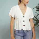 BLUSA DELBIN - blanco - m