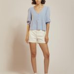 BLUSA NAVANI - celeste - s