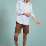 CAMISA JONICA - celeste - m