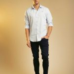 CAMISA M/L JONICA - celeste - xs
