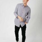 CAMISA M/L JONICA - azul-rayas - m
