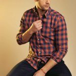 CAMISA M/L BORA - salmon - l