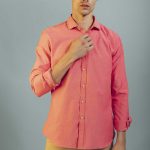 CAMISA M/L ALVAR - rosa - l