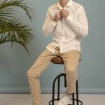 CAMISA ALVAR - crema - xl