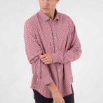 CAMISA M/L GAVIN - bordo - l