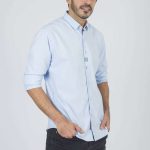 CAMISA M/L CURTIS - celeste - l