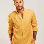 CAMISA ALBERTO - mostaza - s