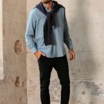 CAMISA REGULAR BUCK - celeste - xl