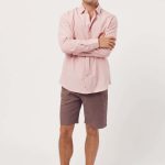 CAMISA SLIM HALTON - rojo-rayas - s