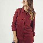 CAMISA M/L MALTA - bordo - l
