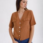 BLUSA DAPHNEE - toffee - s