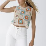 CHALECO CROCHET ALTHEA - s - verde