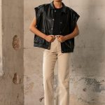 CHALECO  EFECTO PIEL GALA - negro - xs-s