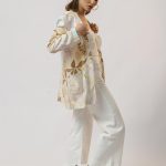 BLAZER ACANTHA - crudo-leaves - m