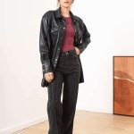 SOBRECAMISA EFECTO PIEL ANATASIA - negro - s