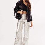 CHAQUETA EFECTO PIEL VONDA - negro - s