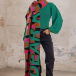 BUFANDA JACQUARD AVOCADO - verde - unico