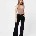 JEANS WIDE SHELLEY - negro - 32