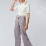 JEANS WIDE JAMIE - gris - 26