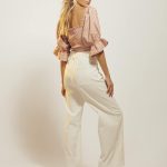 PANTALON AMBER - l - blanco