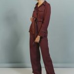 PANTALON ALMA - vino - s