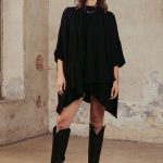 PONCHO PUNTO MARLENE - negro - unico