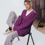 CARDIGAN PUNTO TWILA - violeta - xs-s