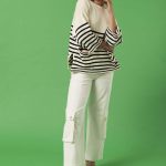 JERSEY PUNTO RAYAS LAWAN - beige - xs-s