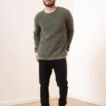 SWEATER PUNTO ROBBIE - verde - s