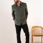 CAMISA PANA REVA - musgo - s