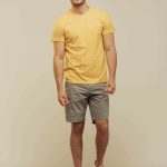 T SHIRT LANDER - mostaza-abstract - l