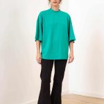 TSHIRT ALGODÓN OVERSIZE PEARLIE - s - verde