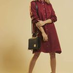 VESTIDO CORTO KEATH - bordo - l