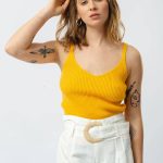 BLUSA CECILE - amarillo - l