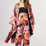 KIMONO SHAWNA - rosa-flores - unico